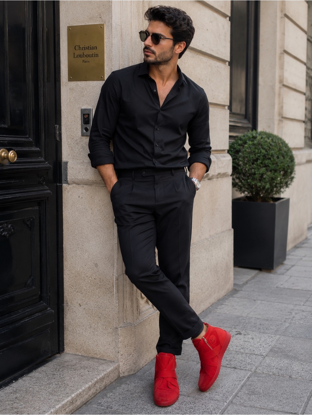Christian Louboutin high top sneakers
